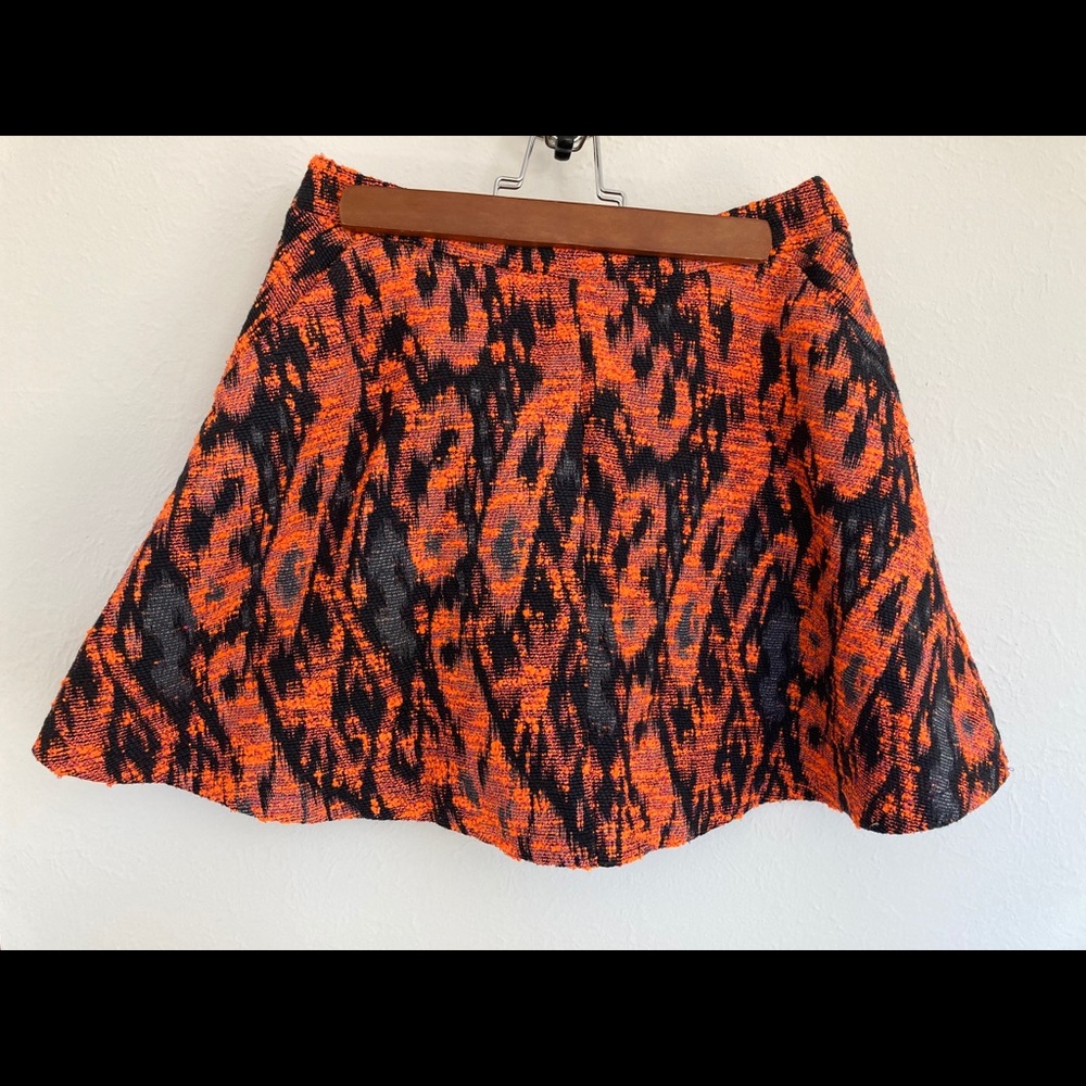 Black and orange Topshop skirt